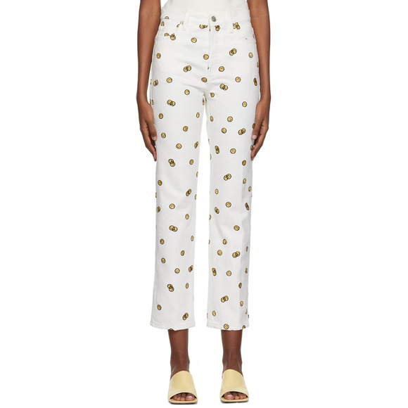 Reformation Women's 27 White Mixed Emotions High Rise Straight Leg Jeans EUC - Picture 1 of 5